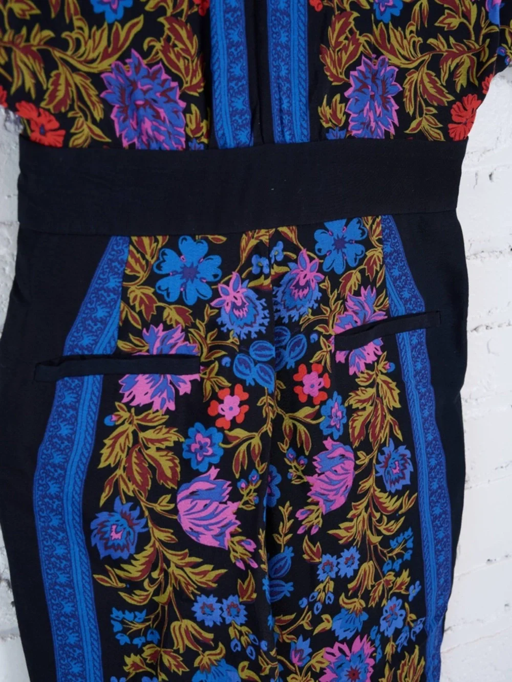 Anthropologie ett:TWA Scarf-printed Jumpsuit sz 4 PETITE - Picture 9 of 14